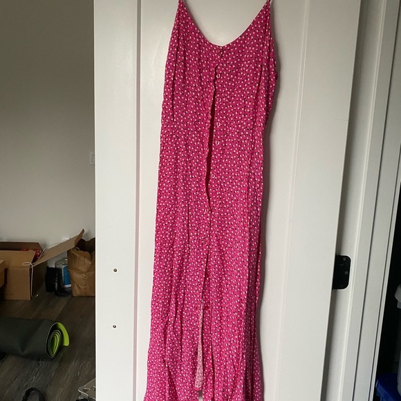 Rolla's Midsummer's Midi Tulip Dress Hot Pink - Picture 5 of 6